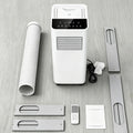 LXPINGMM, Condizionatore portatile, 5000 BTU, 220 V, 600 mm, Bianco, illuminazione LED, telecomando, autopulizia