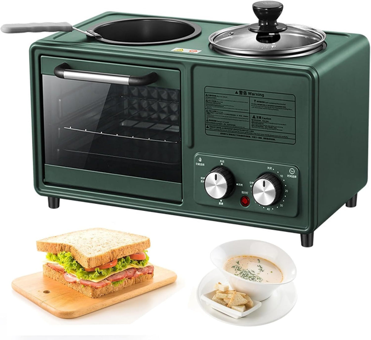 Macchine del pane, 1600 W, Nero