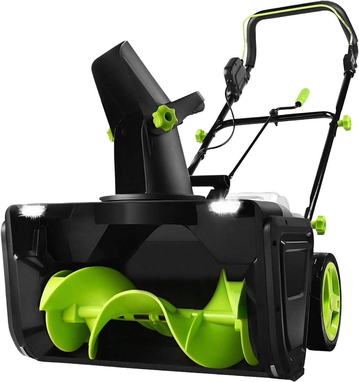 Frese da neve, 40 V, 3500 W, 50,8 cm, Nero, illuminazione LED, funzionamento senza fili