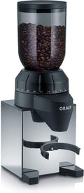 GRAEF, Macinacaffè elettrici con cono, CM820EU, 200 g, Argento, acciaio inox, vano contenitore